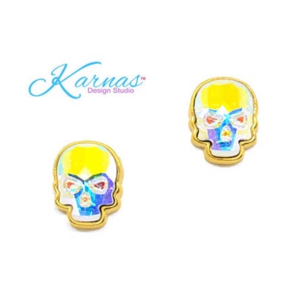 Karnas Design Studio Jewelry - HAUNT IT Stud Earrings Crystal KDS